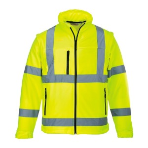 SOFTSHELL AMARELO ALTA VISIB C/ FITA REFLECT S428